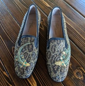 Donald J Pliner Beaded Loafers